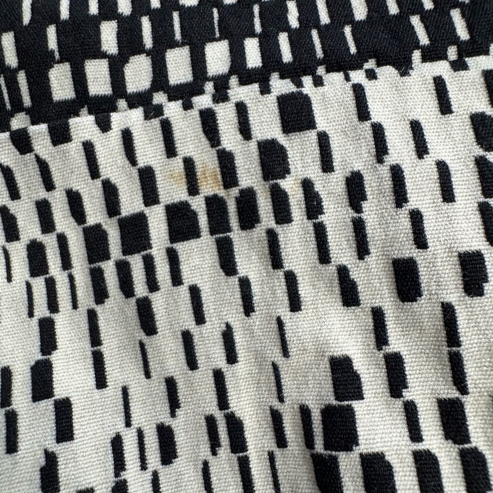 Gerard Darel Women’s Size 42 US 10 Black White Geometric Midi Dress **READ** - Picture 8 of 8